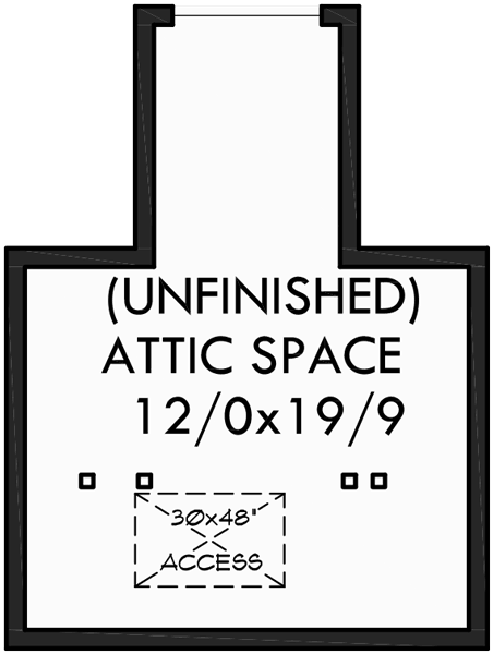 Upper Floor Plan 2 for Brick house plans, curved stair case, attic dormer, small castle house plans, 9946